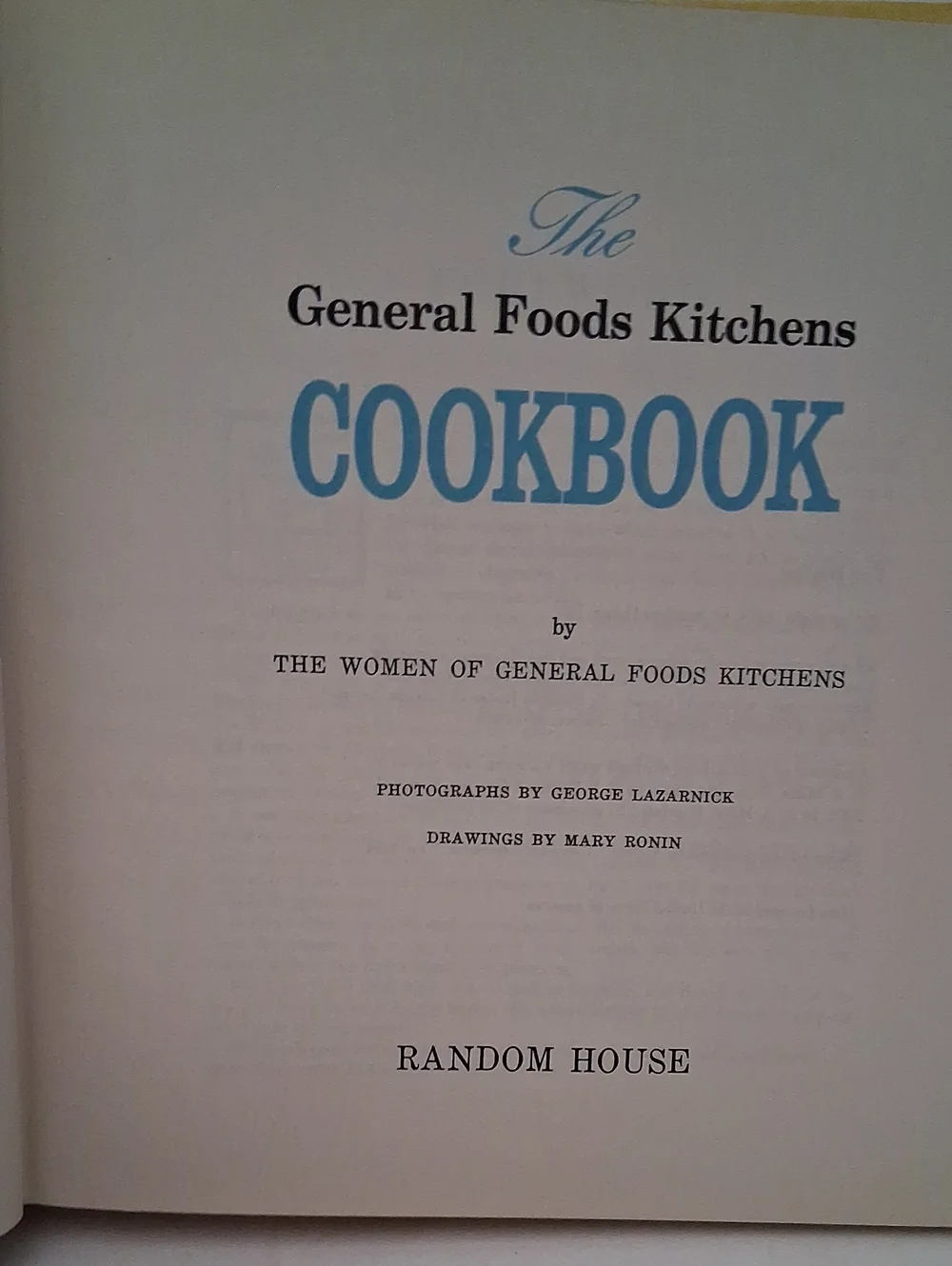 Vintage Cookbook 1959